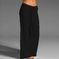 Per donna Taglie Forti Pantaloni in cotone e lino Vita Alta Tinta unica Coulisse Gamba larga Comodo Traspirante Asciugatura Rapida Micro-elastico Nero Bianco Blu marino scuro Blu Estate Primavera