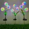 3 Onion Head Outdoor Solar Garden Lights Solar Dandelion Flowers Decoration Light for Garden Lawn Yard Wedding christmas decor