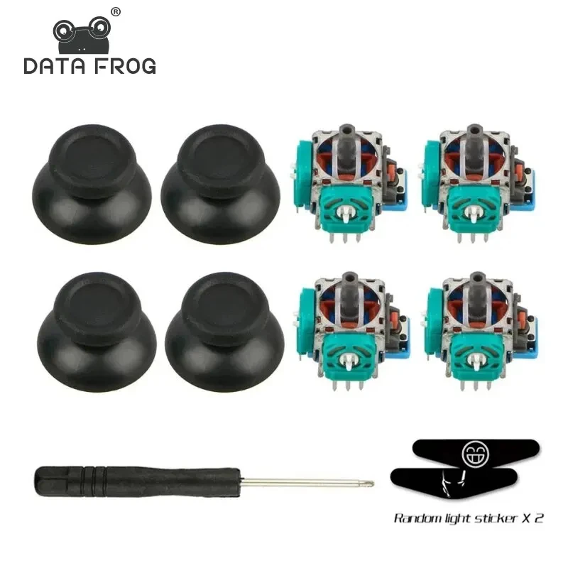 DATA FROG – Joystick analogique pour manette PS4, leviers, pièces de rechange pour Playstation 4, accessoires pour manette de jeu PS4 Slim/Pro