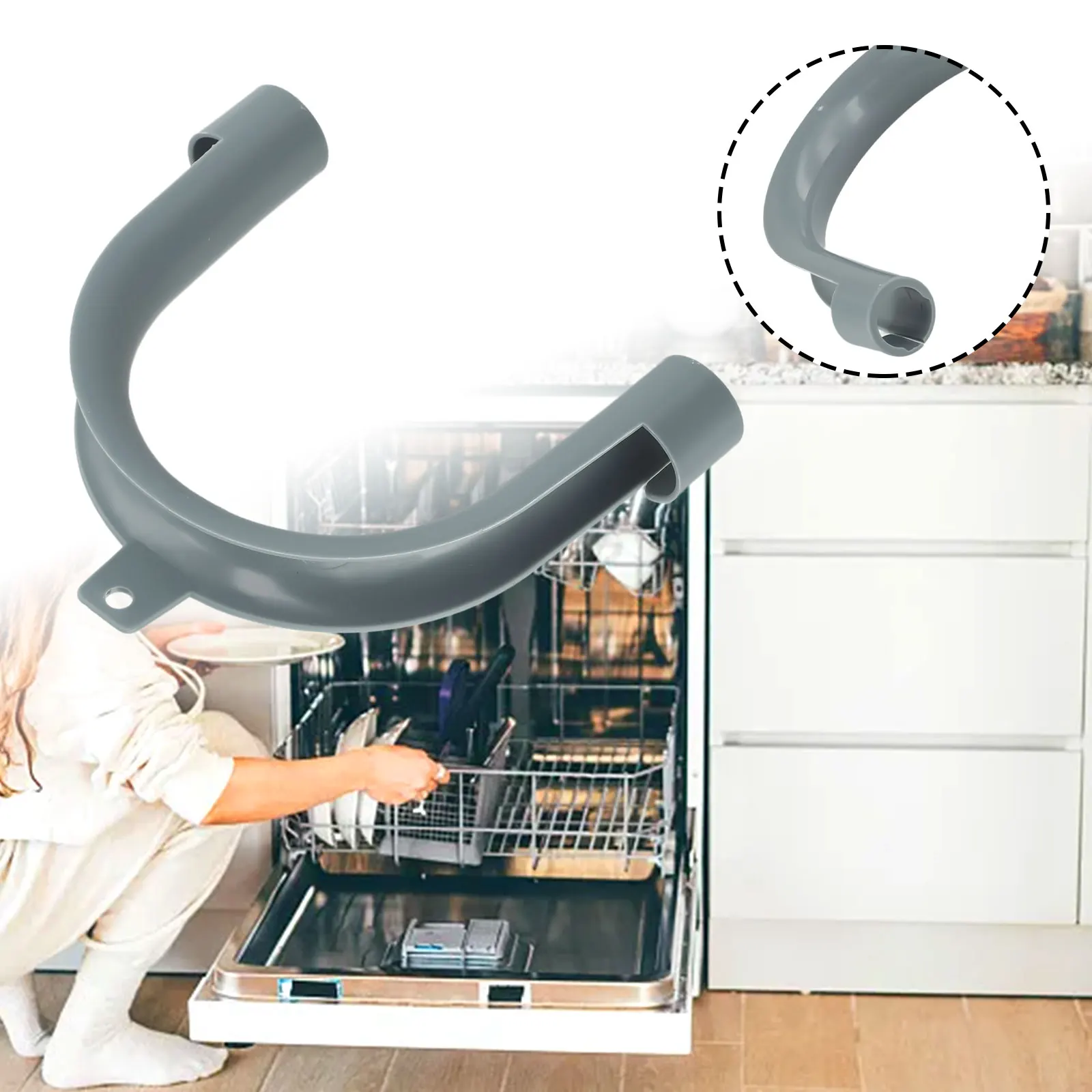 U-Shape Drain Hose Guide Assembly Fits All Drain Hose Washing Machine Discharge Hose Clip Hose Holder