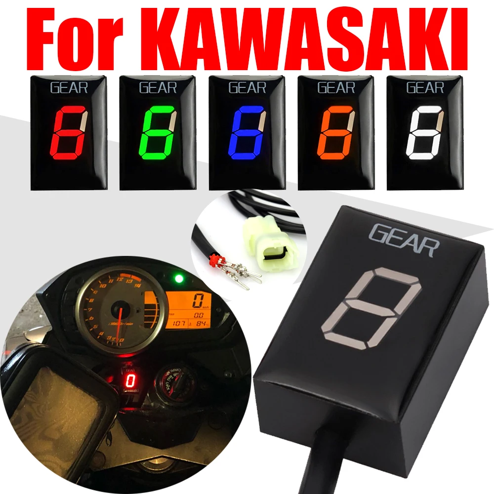 Per Kawasaki ER6N ER-6F Z1000SX Z1000 Z800 Z750 Z650 Versys 650 1000 VULCAN S Ninja 300 400 Indicatore di visualizzazione del cambio del motociclo