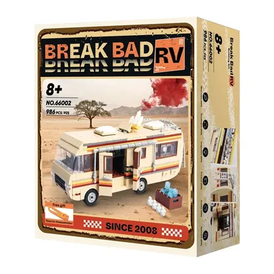 AUF LAGER 968 stücke MOC Brechen Schlechte RV Bausteine Modell Klassische Bus Ziegel Montage DIY Modell Spielzeug für Jungen Geburtstag geschenk Set Image