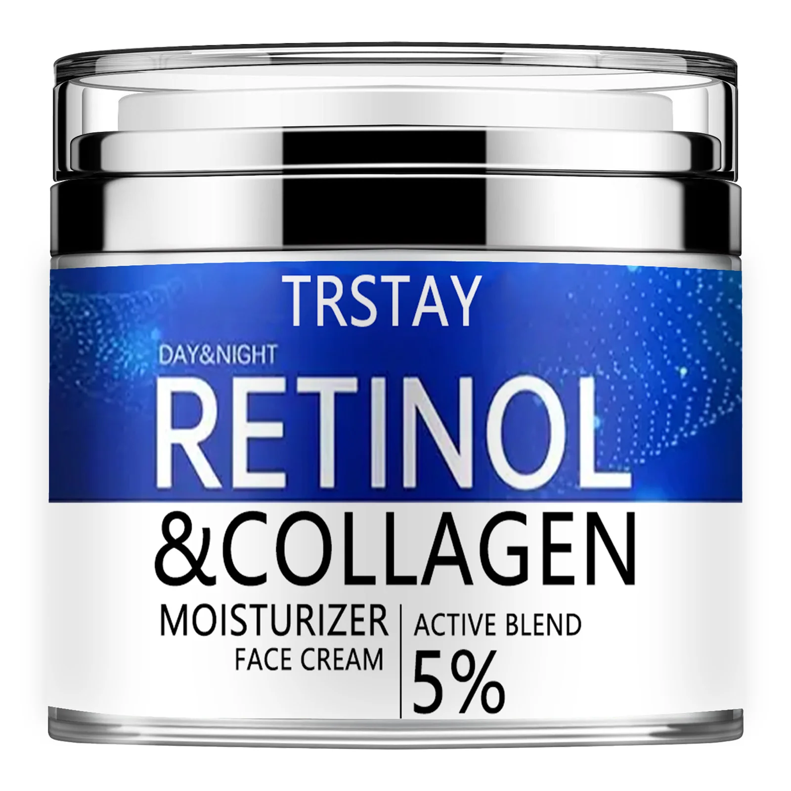 Retinol-Creme für das Gesicht (4 Unzen), beste Gesichtsfeuchtigkeitscreme für die Alterung der Haut mit Kollagen und Hyaluronsäure – Anti-Aging-Gesichtscreme für Image