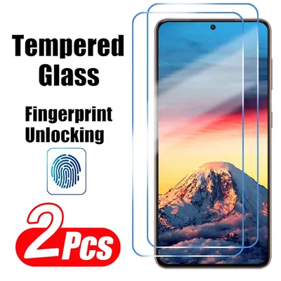 2PCS Gehärtetes Glas Für Samsung Galaxy S21 S22 S23 Plus S24 Ultra Screen Protector Fingerprint