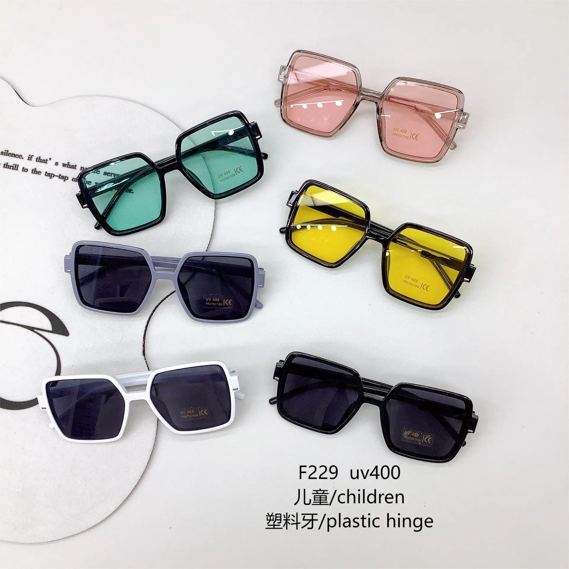 Reise Sonne UV-Schutz, Kinder Sonnenbrille, koreanische Mode, neue personal isierte quadratische Brille für Jungen und Mädchen, Sonnenbrille Image