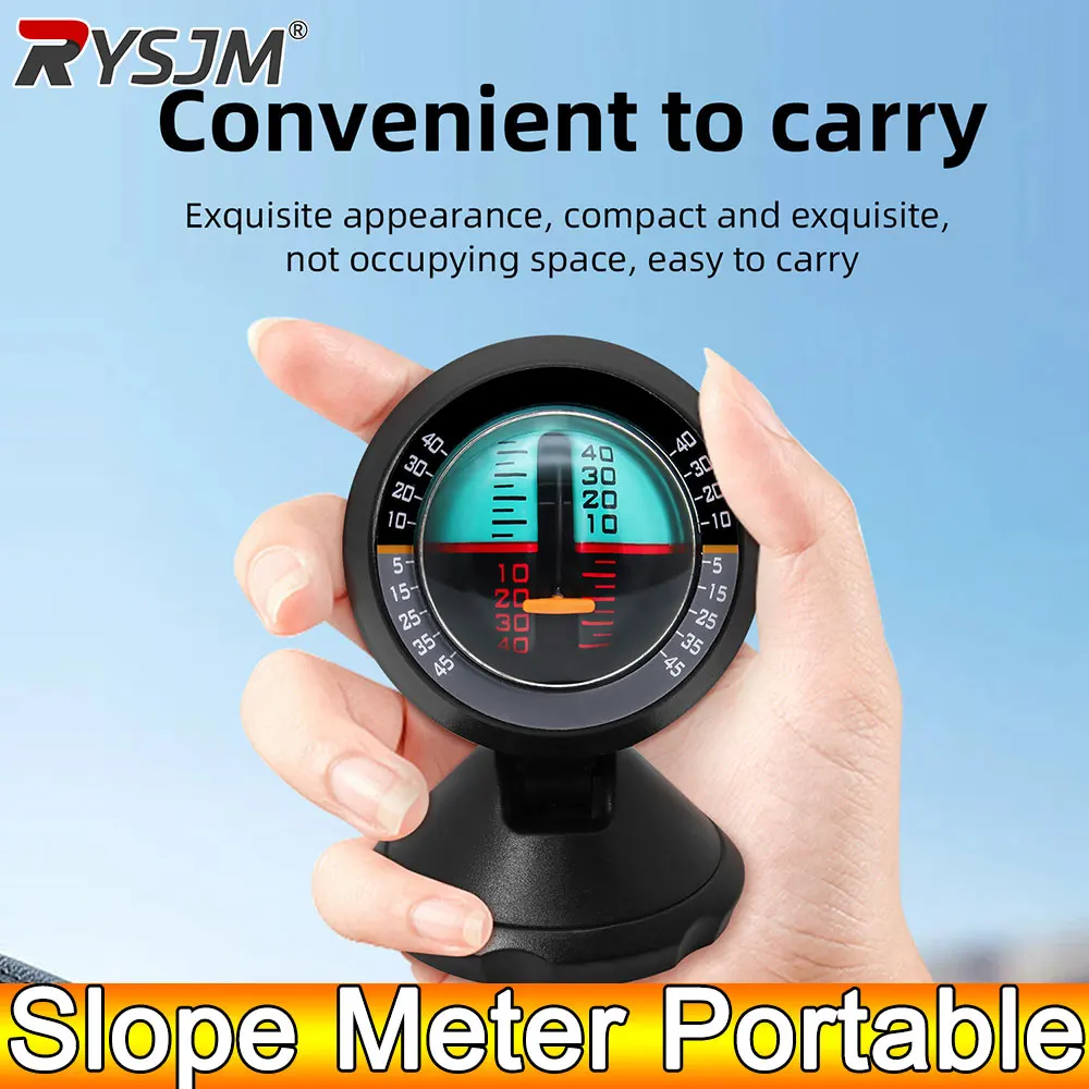 AD Slope Meter Tragbare Winkel Slope Auto Neigungsmesser Anzeige Gradienten Balancer Werkzeug Ebene Tilt Gauge Verkehrssicherheit Instrument Image