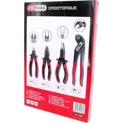 KS TOOLS Zangen-Set 115.1004 Rot/schwarz Image