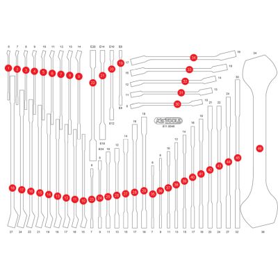 KS TOOLS Schaumstoffeinlage, Sortimentskasten 811.0046-97 Image