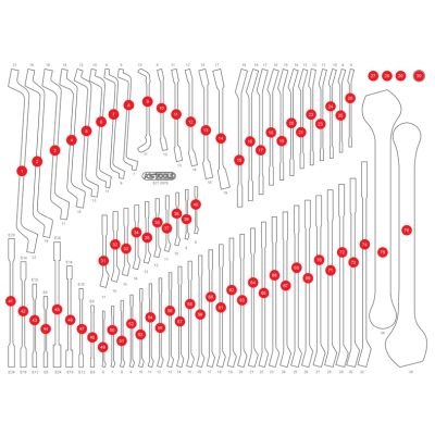 KS TOOLS Schaumstoffeinlage, Sortimentskasten 821.0076-97 Image