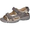 Trekkingsandale WALDLÄUFER "Herki", Damen, Gr. 7 (40,5), beige (taupe, hellbeige), Nubukleder, sportlich, Schuhe, Outdoorschuh, Sommerschuh, Keilabsatz, mit Leder-Innensohle, H-Weite