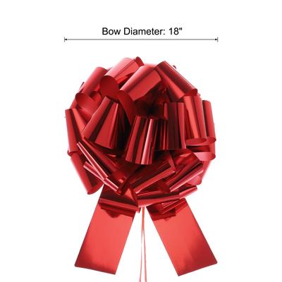 18 Inch Big Car Pull Bow, Giant Gift Wrapping Bow Ribbon for Car Decor