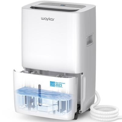 80 Pints Home Dehumidifier with Drain Hose and Water Tank,5000 Sq.ft Energy Star Rated Basement Dehumidifier