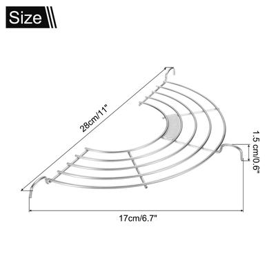 2pcs Oil Drain Rack Semi-circular Draining Rack for Fried Food