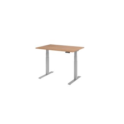 Hammerbacher-Sitz-Steh-Schreibtisch el.120x80cm Nussbaum-VXDKB12/N/S