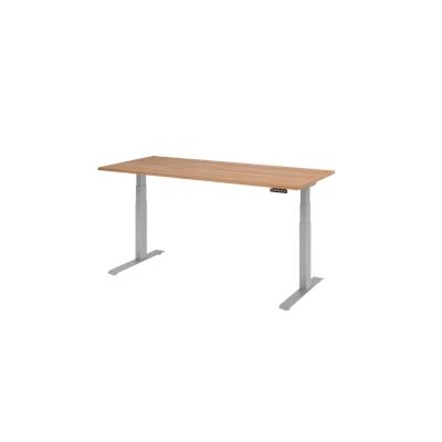 Hammerbacher-Sitz-Steh-Schreibtisch el.180x80cm Nussbaum-VXDKB19/N/S