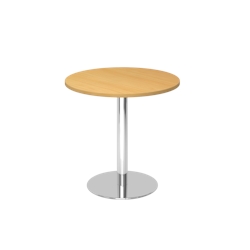 Hammerbacher-Besprechungstisch 80cm rund Buche/Chrom-VSTF08/6/C Image