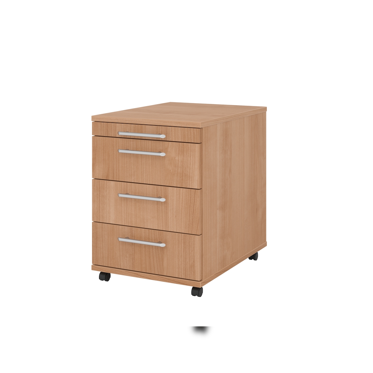 Hammerbacher-Rollcontainer 58cm,3 Schübe RE Nussbaum-V1606/N/N/RE Image