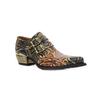 New Rock geprägte Vintage-Schuhe aus schwarzem Leder mit Schnallen – M-7960-S14