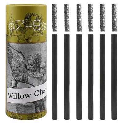 25PCS Willow Charcoal Sticks, Natural Willow Charcoal for Artists, Beginners, or Students of All