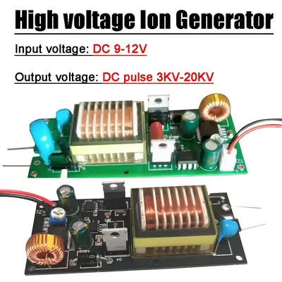 Ion Generator Power Adjustable 3KV-20KV High Voltage Inverter Pulsed Arc Discharge / Ignited Air Purifier Accessories