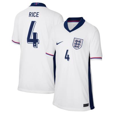 England Nike Stadium Heimtrikot 2024 - Kinder mit Aufdruck Rice 4 Image