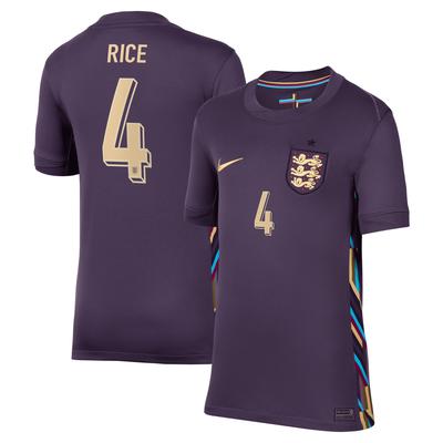 England Nike Stadium Auswärtstrikot 2024 - Kinder mit Aufdruck Rice 4 Image