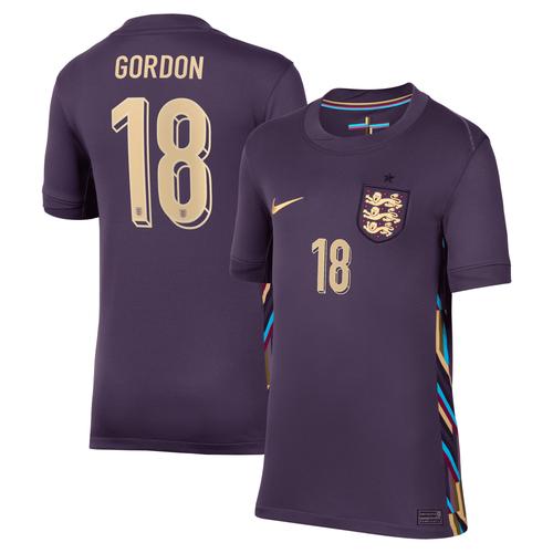 England Nike Stadion-Auswärtstrikot 2024 – Kinder mit Aufdruck Gordon 18