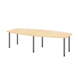 Hammerbacher-Konferenztisch 280cm/6 Rundrohrfüße Ahorn-VKT28C/3/G Image