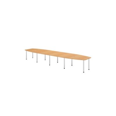 Hammerbacher-Konferenztisch 520cm/10 Chromfüße Buche-VKT52C/6/C Image