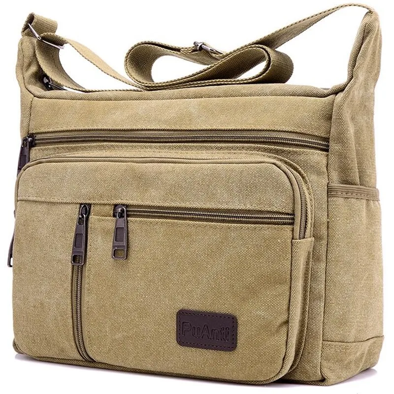 Hommes toile sacs à bandoulière fourre-tout décontracté voyage hommes sac à bandoulière de luxe sacs de messager mode haute qualité sac à main