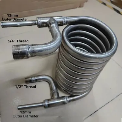 Counterflow Wort Chiller Stainless Steel Coil Tube Chillers Garden Hose Fittings Homebrew Beer Cooler Counter flow Wort Chiller