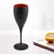 1Pc verres à vin fête blanc Champagne gobelet acrylique Cocktail flûtes tasse gobelet PP plastique