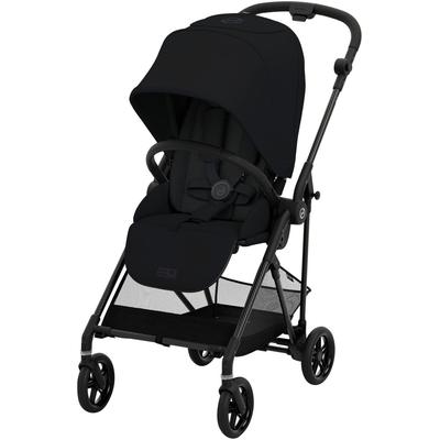 Kinder-Buggy CYBEX "Cybex Gold, Melio Carbon" schwarz (magic black) Baby Kinderwagen