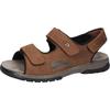 Riemchensandale WALDLÄUFER "Denver", Herren, Gr. 12,5 (48), braun (dunkelbraun), Nubukleder, sportlich, Schuhe, Sommerschuh, Klettschuh, Outdoorschuh, in komfortabler H-Weite