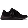 Sneaker LOTTO, Gr. 50, schwarz (schwarz, dunkelgrau), Synthetik, Kunstfaser, clean, sportlich, Schuhe, - mit drei praktischen Klettverschlüssen