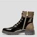 Michael Kors Shoes | Glossyblack Combat Boots Lace Up Monogram Boots Michael Kors Boots Chunky Boot | Color: Black/Brown | Size: 8