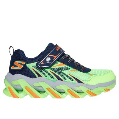 Skechers Boy's S-Lights: Mega-Surge 2.0 Sneaker | Size 10.5 | Lime/Navy | Textile/Synthetic