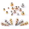 Edelstahl 3mm 4mm 5mm 6mm runde lose Perlen für DIY Armband Befunde