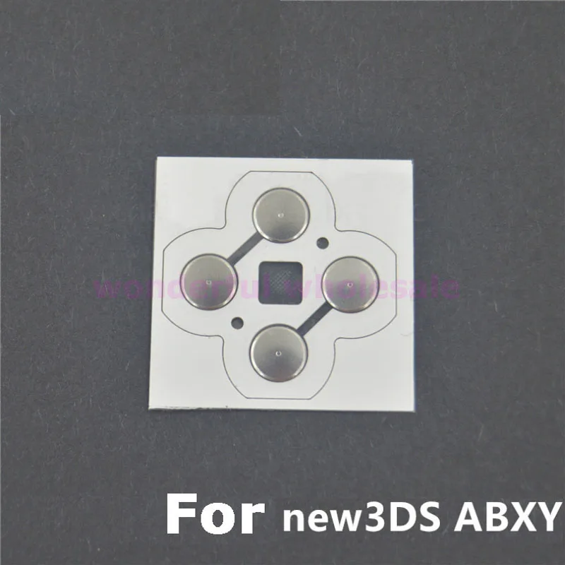 2 stücke Für 3DS Neue 3DS XL 3DS LL D-pad Berührt Boutons ABXY Elektronische Leitfähigen Film Taste Schaltung PCB D Pads für Neue 3DS Image