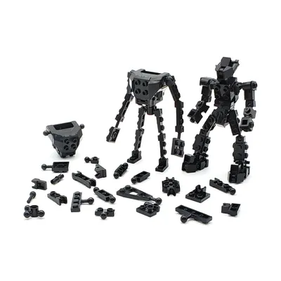 Kreatives MOC-Baustein-Zubehör, Montage von Gelenkkugelpartikeln, DIY-Mecha-Rahmenteile, kompatibel mit bekannten Marken Image