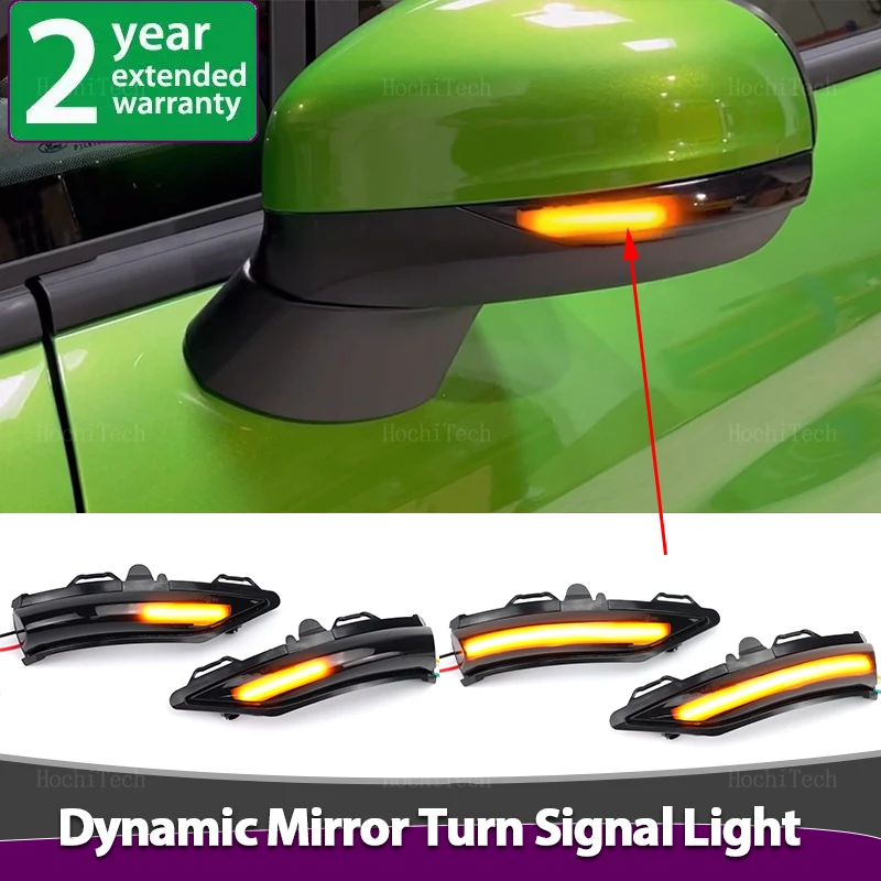 Lampeggiante dinamico Indicatore di direzione specchietto laterale Indicatore LED lampeggiante per Ford Fiesta ST Line MK8 Puma Crossover ST 2018-2023