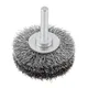Spazzola per ruote in filo metallico per trapano smerigliatrice elettrica vernice lucidante rimozione ruggine acciaio 1/4 pollici gambo spazzola per ruote in filo metallico aggraffato per impieghi