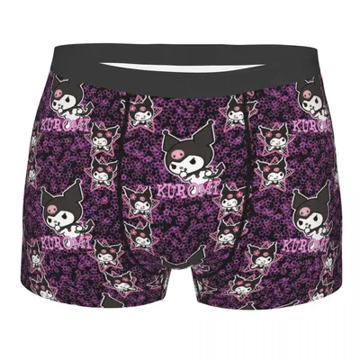 Benutzer definierte Kuromi Sanrio Anime Unterwäsche Männer atmungsaktive Boxershorts Shorts Höschen Image