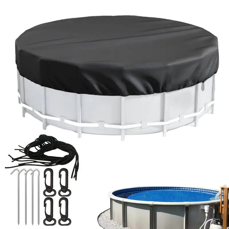 Runde Pool abdeckung unterirdische Solar abdeckungen für oberirdische Pools Hochleistungs-reißfestes Sommer-Pools chutz zubehör Image