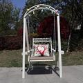 Single Swing, Outdoor Swing Garden Rocking Chair Hanging Chair, with Cushion and Pillow,Maxim Load-bearing 150kg