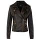 Infinity Leather Womens Brando Biker Jacket-loddon - Black Lamb Leather - Size 8 UK | Infinity Leather Sale | Discount Designer Brands
