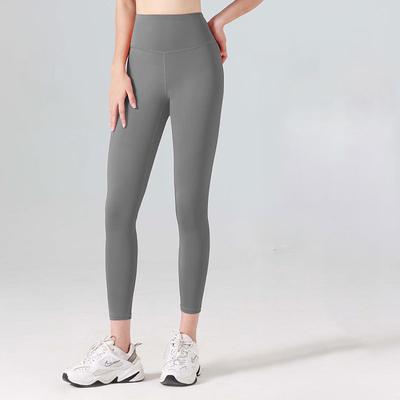 Women's Gym Leggings Joggers Leggings Basic Lightweight High Waist Yoga Fitness Gym Workout Pants Light Brown Black White Fall Winter Sports Activewear Micro-elastic Skinny