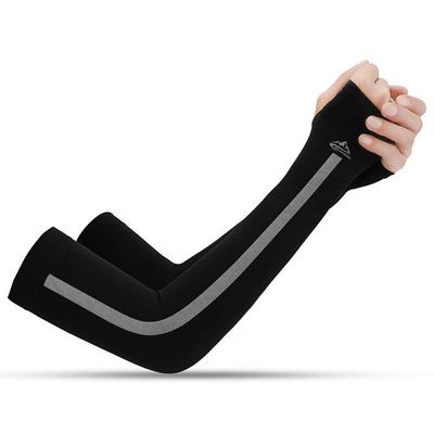 UV Sun Protection Cooling Arm Sleeves Compression Arm Cover Shield Sleeves Sun Sleeves Anti-Slip UPF50 Ultraviolet Resistant Chinlon Elastane Ice Silk Thumbhole for Fishing Hiking Outdoor Exercise 1
