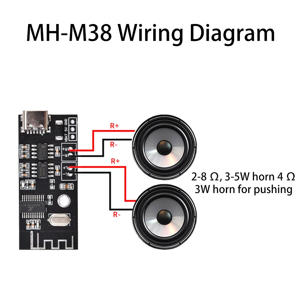 Carte décodeur MP3 sans fil Bluetooth 4.2/5.0, Module Audio Verlustfreie stéréo, bricolage, rénovation Lautsprecher HIFI, MH-MX38 MH-MX28