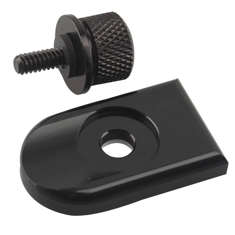 Couvercle de bouton de vis de languette de boulon de siège de passager de garde-boue arrière de matériel de moto pour Harley Sportster XL 883 1200 Dyna Softail Touring